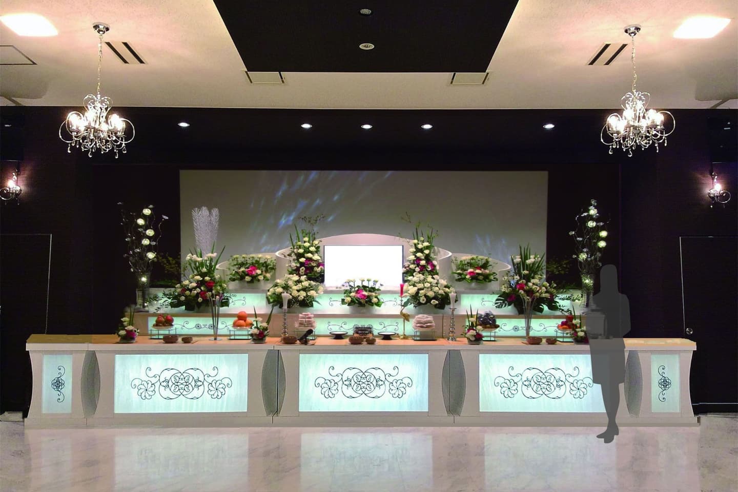 五所川原市葬祭施設フローラルホール広田大ホール用祭壇